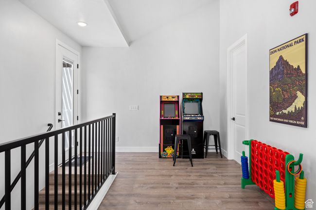 Game room featuring light hardwood / wood-style flooring | Image 20