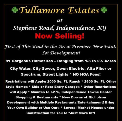 lot-26-772 Durrow Drive, Independence, KY, 41051 | Card Image