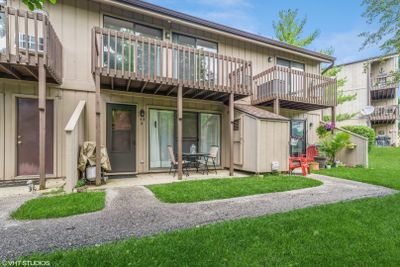 Front view with patio door and shed | Image 1