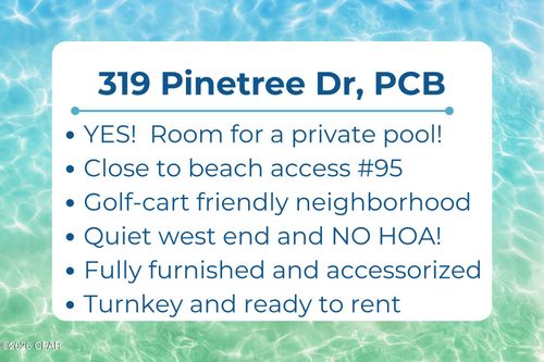 319 Pinetree Dr, Panama City Beach, FL, 32413-3029 | Card Image