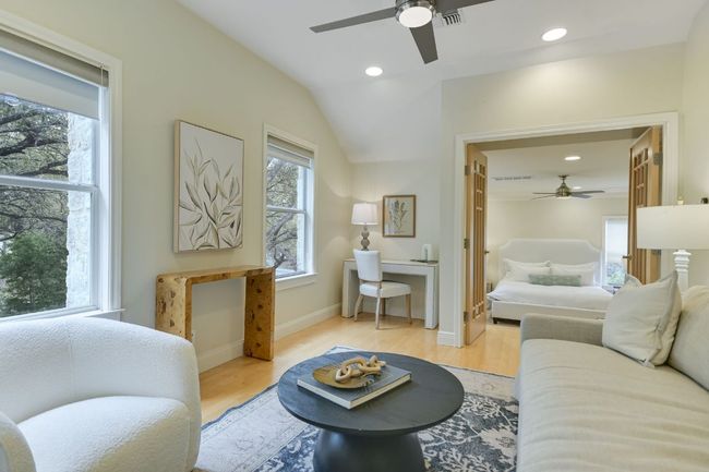 Study located off the primary bedroom is a versatile bonus room—ideal for work, relaxation, or exercise | Image 18