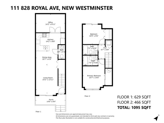 111 - 828 Royal Avenue, Condo with 2 bedrooms, 2 bathrooms and 1 parking in New Westminster BC | Image 24