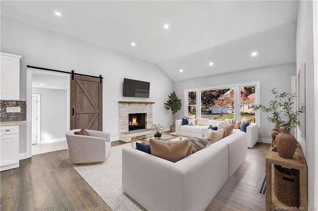 Expansive virtually staged living room. | Image 8