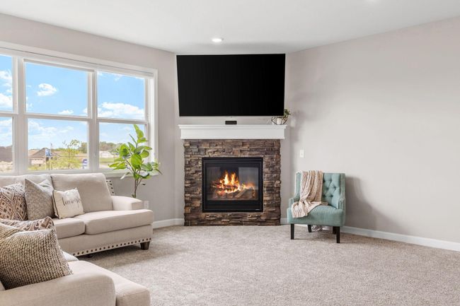 Cozy stone fireplace, perfect for MN winters | Image 5