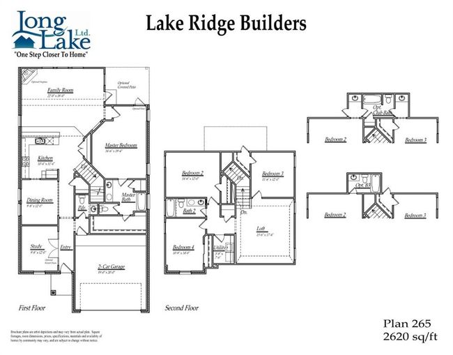 Plan 265 features 4 beds, 2 full baths, 1 half bath, and over 2600 sqft of living space. | Image 40