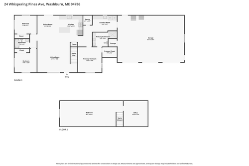 24 Whispering Pines Ave, Washburn, ME, 04786-3139 | Card Image