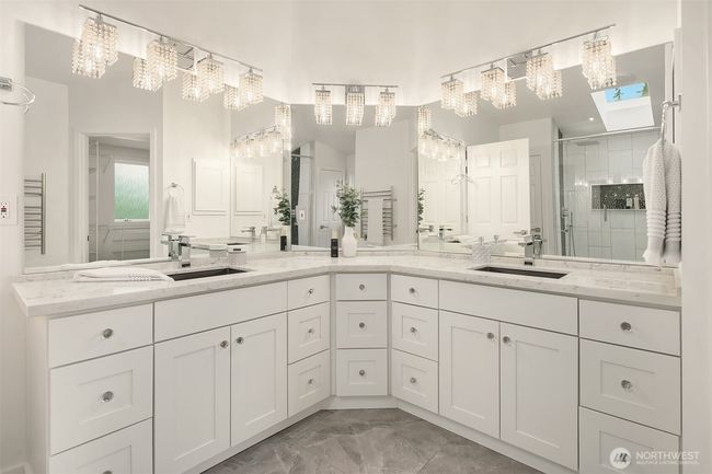 primary bathroom with dual vanities | Image 16