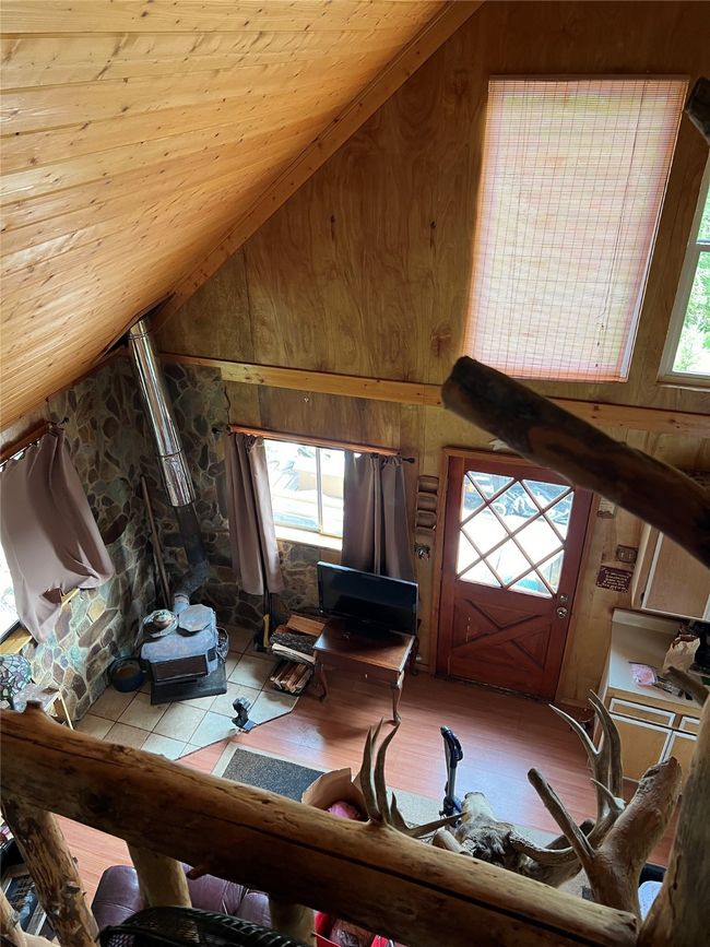 views from the loft to the wood stove area | Image 43
