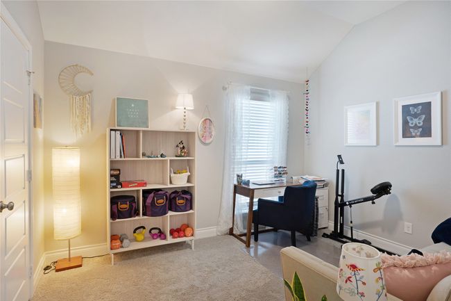 Office space with carpet floors and vaulted ceiling | Image 15