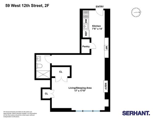 2f-59 W 12th St, New York, NY, 10011-8563 | Card Image