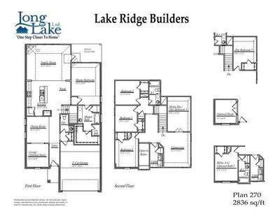 Plan 270 features 4 bedrooms, 3 full baths, 1 half bath and over 2, 800 square feet of living space. | Image 2