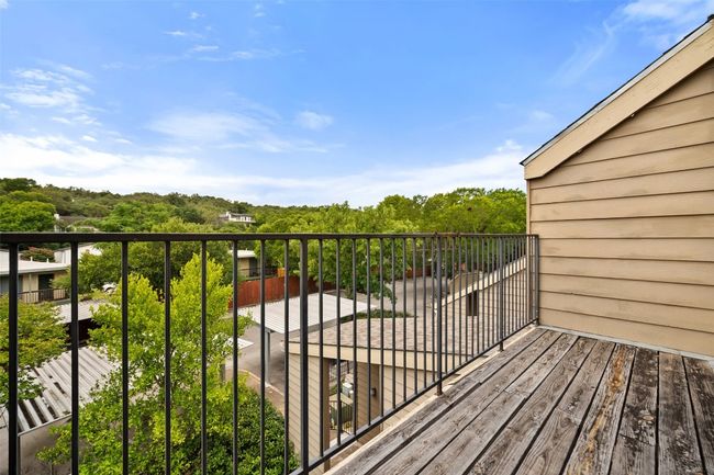 View of balcony off Primary Bedroom. | Image 16