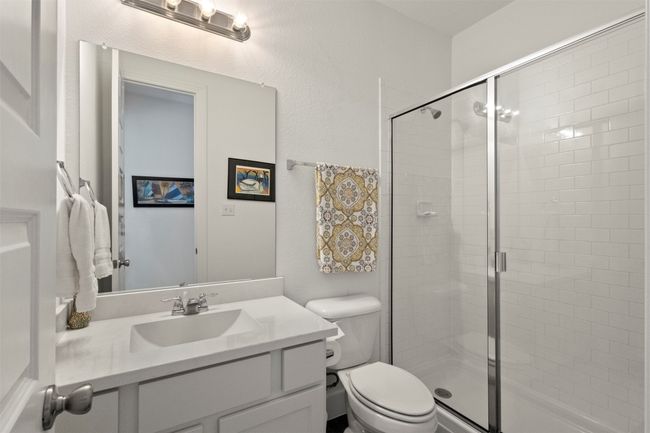 3rd Full bathroom with a shower stall and vanity | Image 15