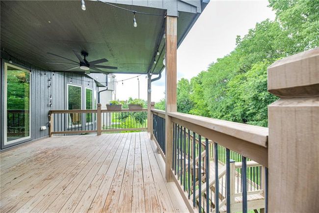 Wooden deck with ceiling fan | Image 45