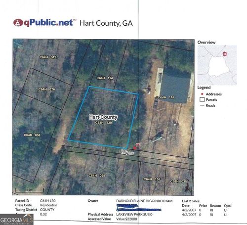 LOT 98 Lakeview Cir, Hartwell, GA, 30643-3977 | Card Image
