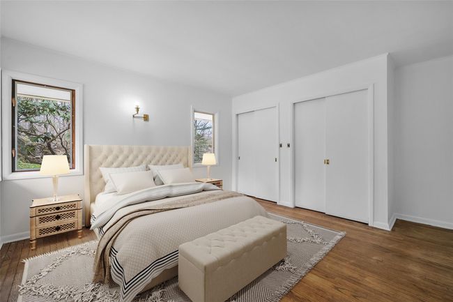 Primary Bedroom with dual closets. Virtually staged. | Image 19