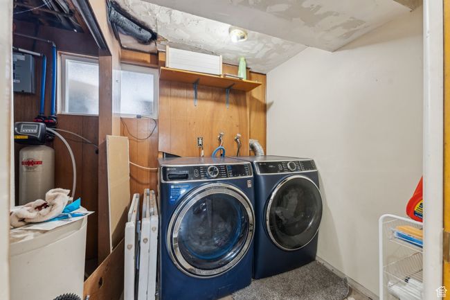 Clothes washing area with washing machine and dryer and laundry area | Image 20