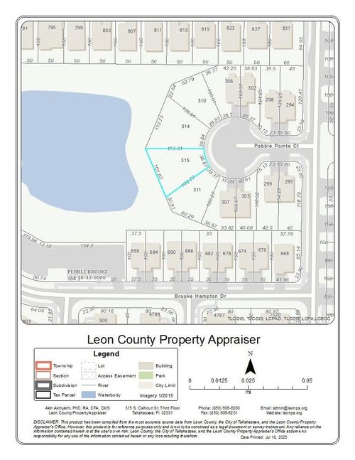 315 Pebble Pointe Ct, TALLAHASSEE, FL, 32311-7324 | Card Image