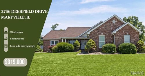 2736 Deerfield Drive, Maryville, IL, 62062 | Card Image