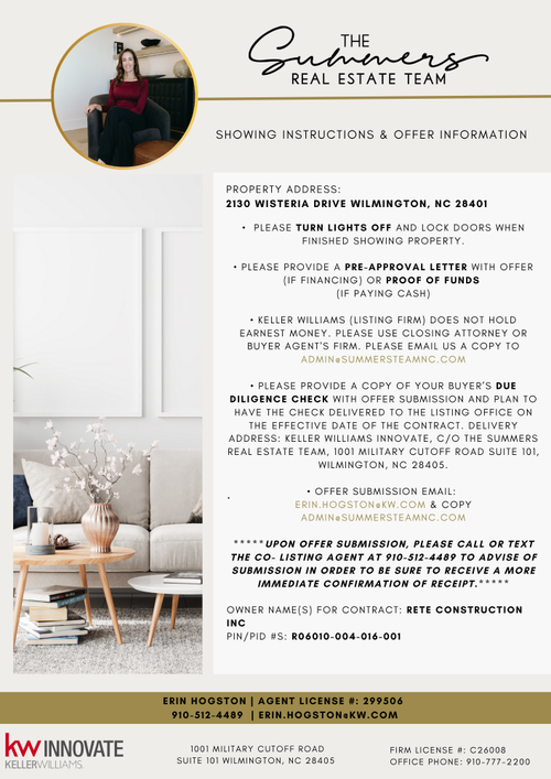 23-2130 Wisteria Dr, Wilmington, NC, 28401-7321 | Card Image