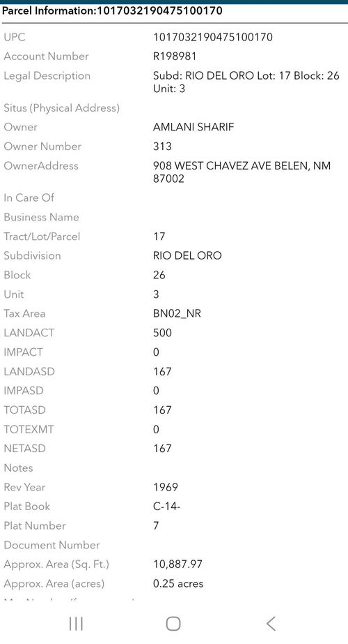 17-0 Rio Del Oro, Belen, NM, 87002 | Card Image