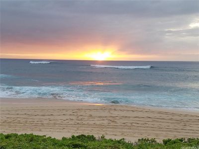 The beach in front of house during winter months. Makaha Beach Hawaii. | Image 3