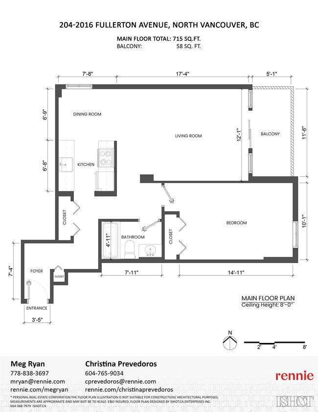 204 - 2016 Fullerton Ave, Condo with 1 bedrooms, 1 bathrooms and 1 parking in North Vancouver BC | Image 11