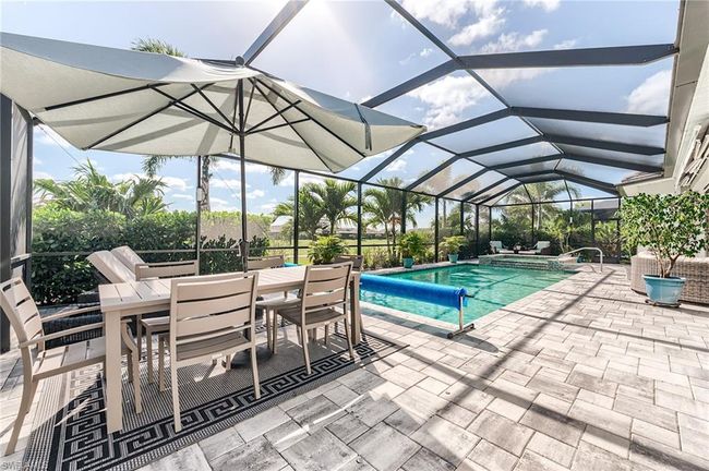 Expanded lanai cage with pool and spa | Image 42