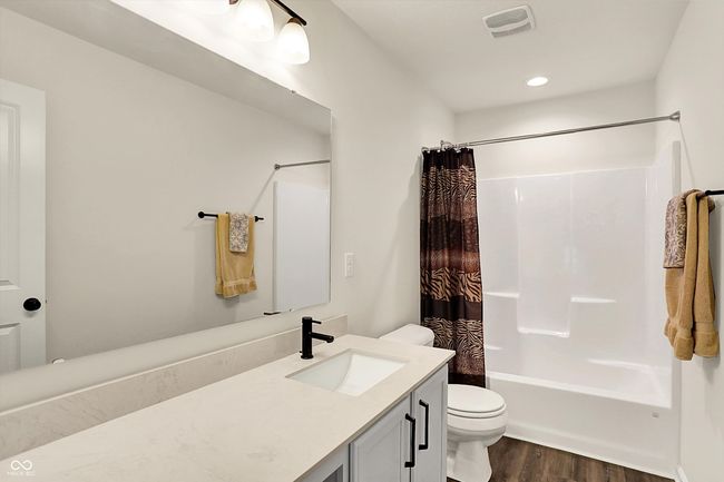 hall bathroom with single sink and vanity space | Image 20