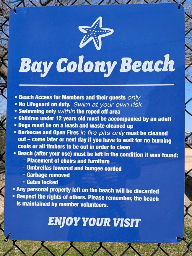 Bay Colony Beach sign | Image 7