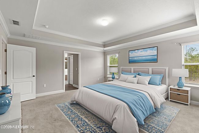 Virtually staged primary bedroom | Image 29