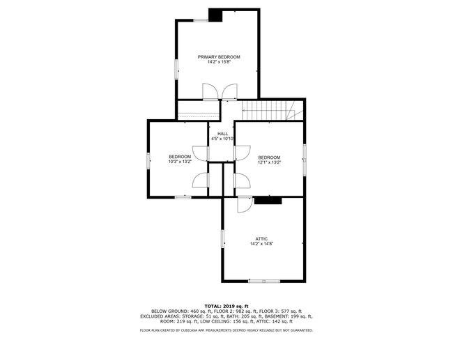 Upper level bedrooms with large attic storage on same level | Image 32
