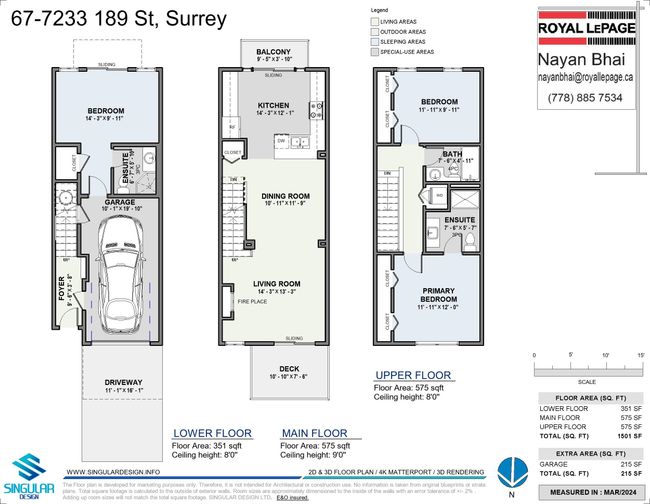 67 - 7233 189 Street, Townhouse with 3 bedrooms, 3 bathrooms and 2 parking in Surrey BC | Image 32