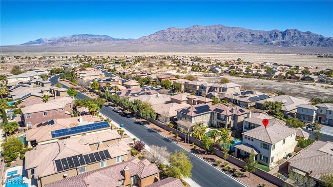 Drone / aerial view featuring a residential view and a mountain view | Image 73