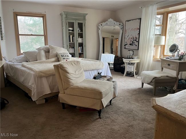 Carpeted Upstairs Bedroom with Bay Window | Image 27