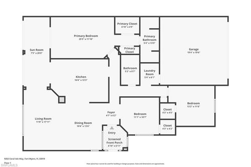 9252 Coral Isle Way, FORT MYERS, FL, 33919-8436 | Card Image