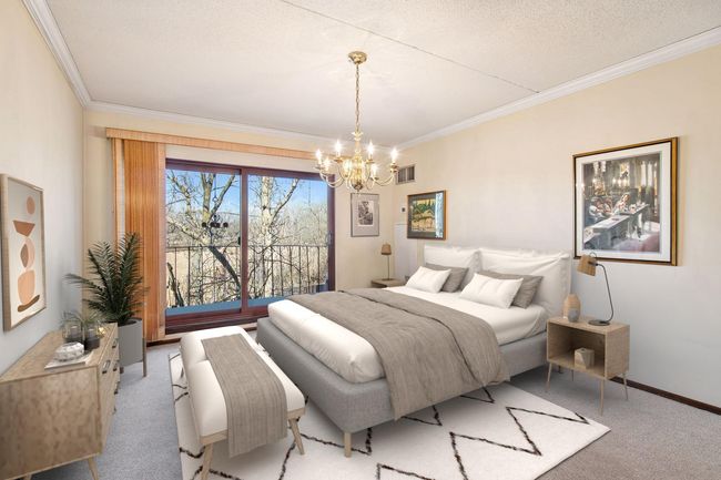 Virtually Staged BR 2 w/Balcony | Image 17