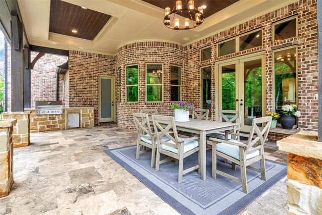 Just look at the detail on the roof of the patio! That's not something you'll see very often, and show the meticulous care that went into construction this custom home. | Image 30