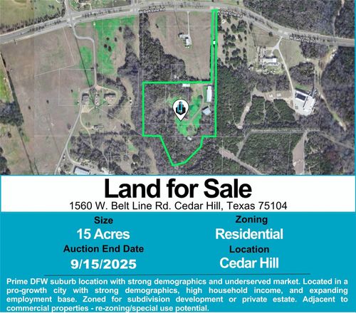 1560 W Belt Line Rd, Cedar Hill, TX, 75104-1604 | Card Image