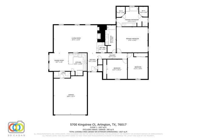 5700 Kingstree Ct, House other with 3 bedrooms, 2 bathrooms and null parking in Arlington TX | Image 35