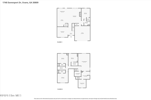 1748 Davenport Dr, Evans, GA, 30809-6051 | Card Image