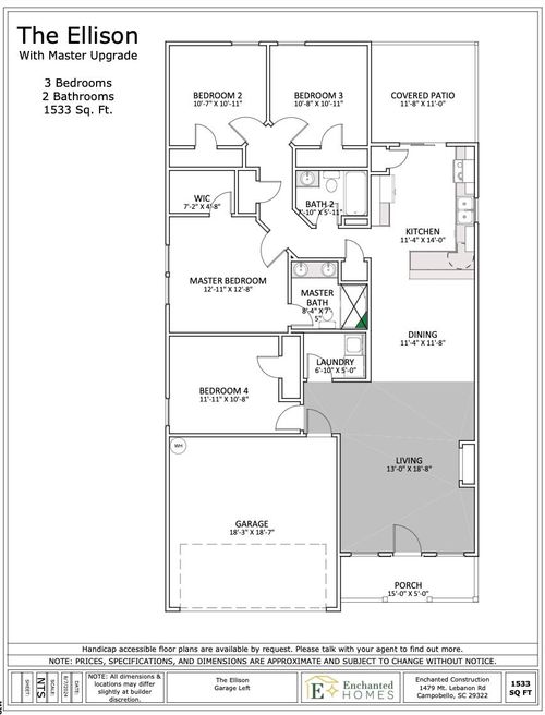 1245 Cleve Gosnell Ln, Spartanburg, SC, 29303-4351 | Card Image
