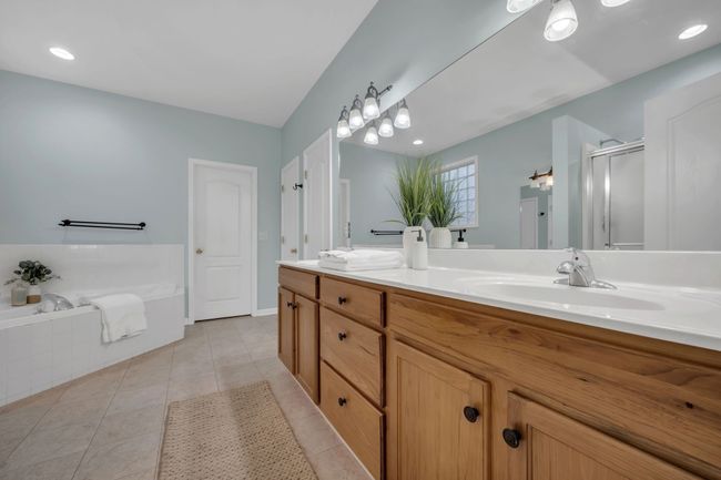 DESIGNER TOUCHES.... Double Vanities w/ Pristine Countertops + On Trend Lighting Package | Image 26