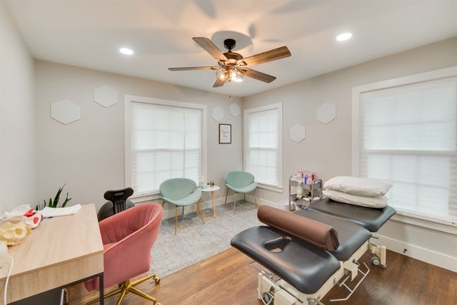 Sitting room with recessed lighting, baseboards, and wood finished floors | Image 15