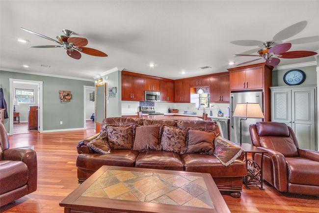 Spacious View to Kitchen from Living Room | Image 8