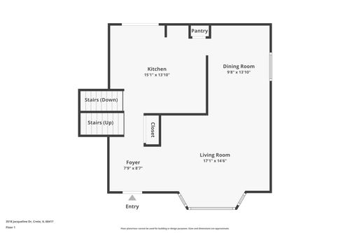 3518 Jacqueline Dr, Crete, IL, 60417-1363 | Card Image