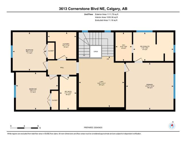 3613 Cornerstone Boulevard Ne, Home with 5 bedrooms, 4 bathrooms and 4 parking in Calgary AB | Image 32
