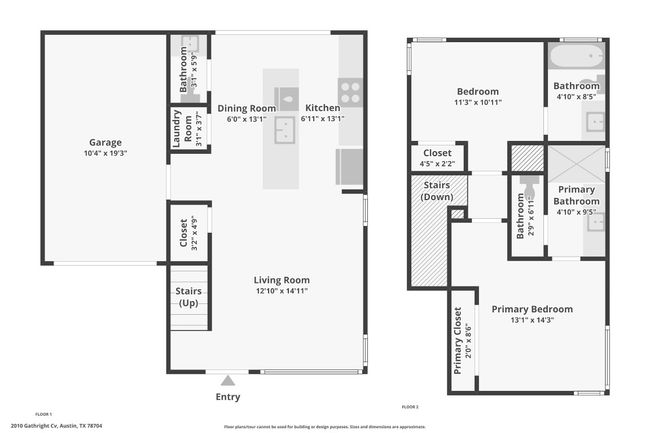 B - 2010 Gathright Cv, House other with 2 bedrooms, 3 bathrooms and 1 parking in Austin TX | Image 38