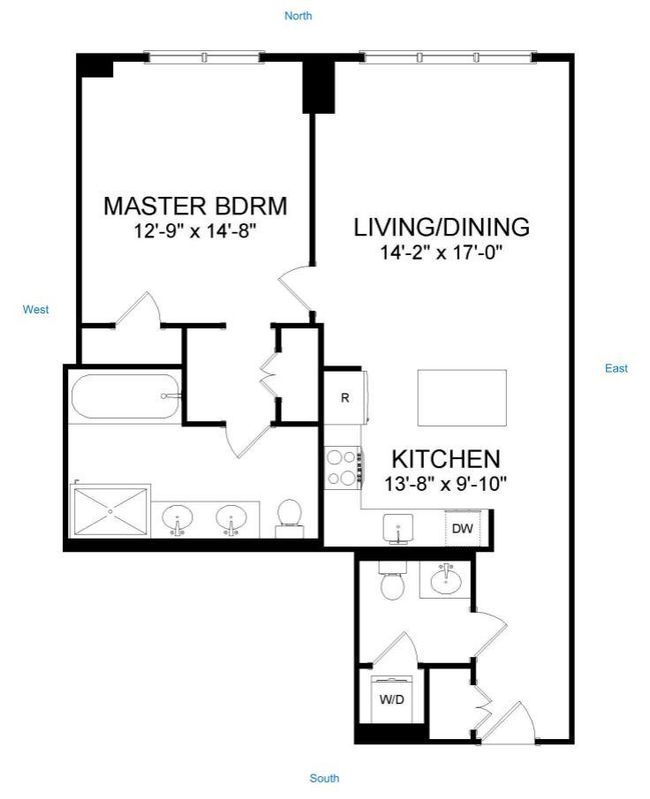 APT-1209 - 1025 Maxwell Ln, Condo with 1 bedrooms, 2 bathrooms and null parking in Hoboken NJ | Image 34