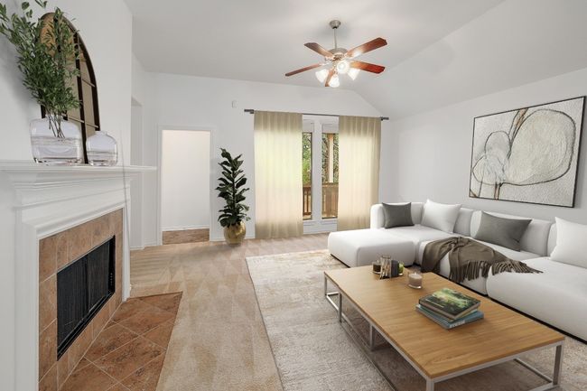 Virtually staged living room. | Image 6
